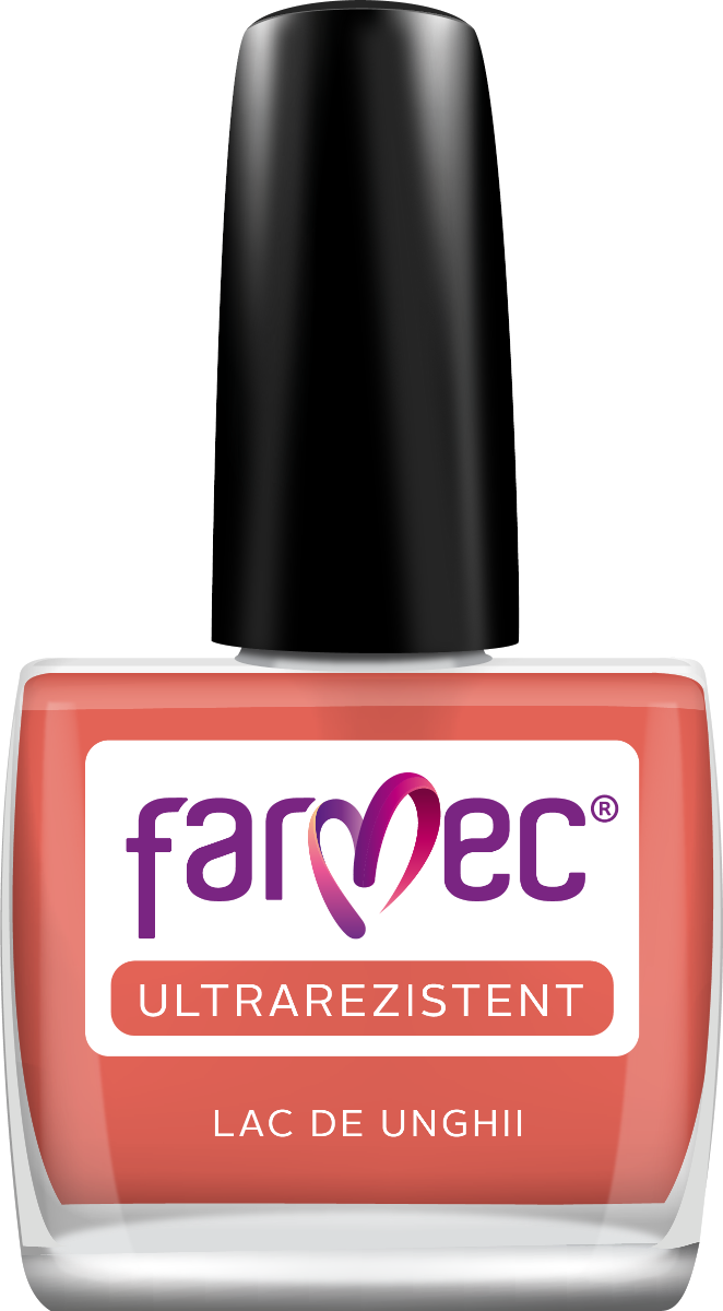 Farmec Ultrarezistent - Lac Pentru Unghii n Diferite Nuanţe - 363 - Roșu Scarlet