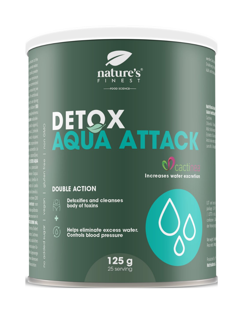 Bautura Detox Aqua Attack (eliminare apa), 125g, Nutrisslim