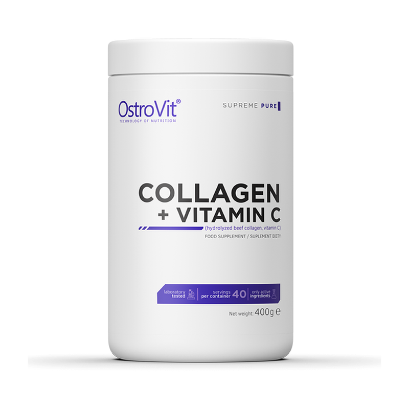 Supliment alimentar Colagen + Vitamina C Natural, 400g, OstroVit