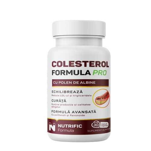 Colesterol Formula Pro, 30 capsule vegetale, Nutrific