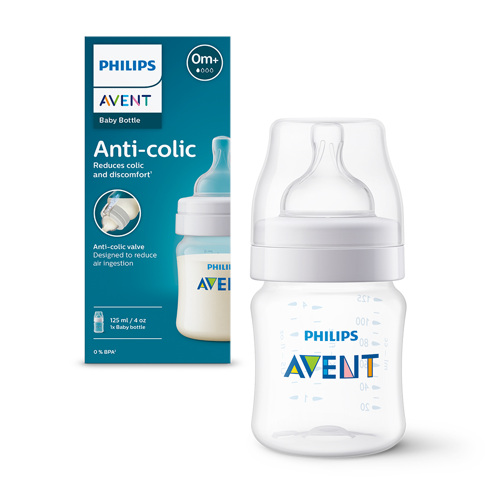 Biberon anti-colici pentru +0 luni Natural Response SCY100/01, 125ml, Philips Avent