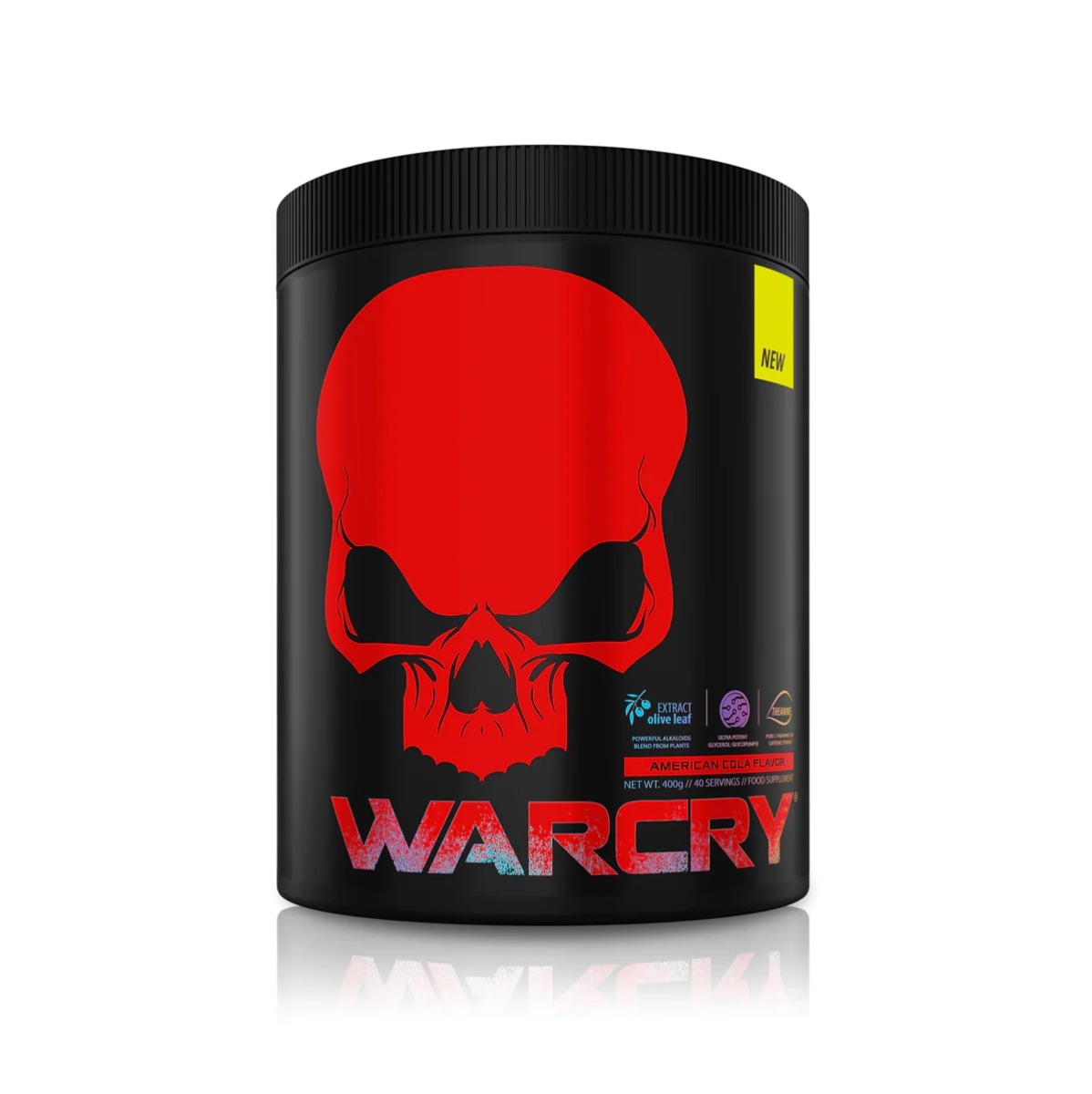Pre-Workout cu aroma Cola Warcry, 400g, Genius Nutrition