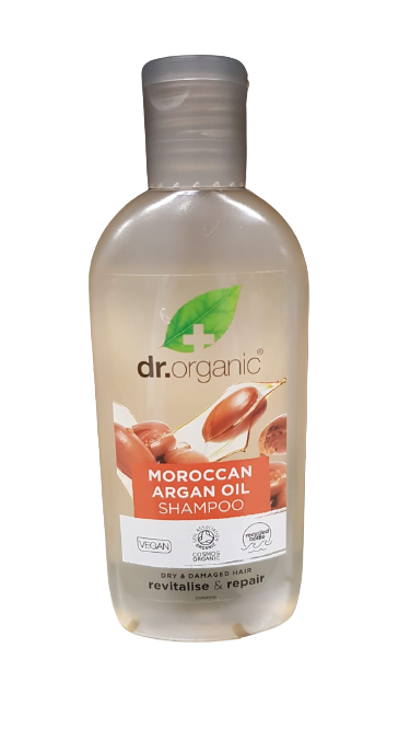 Dr.Organic Maroccan Argan Sampon hidratant pentru par uscat, 265ml