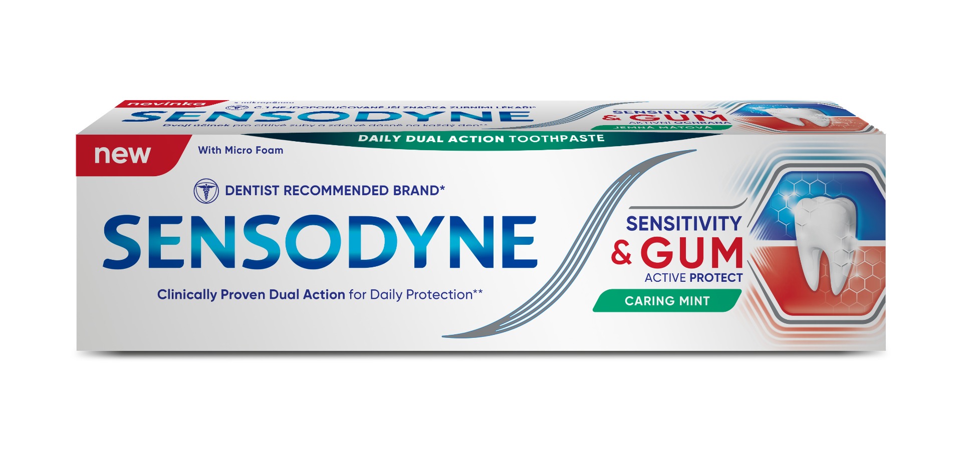Pasta de dinti Sensitivity & Gum Active Protect, 75ml, Sensodyne