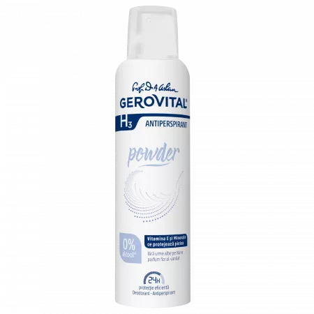 Deodorant-antiperspirant H3 Powder, 150ml, Gerovital