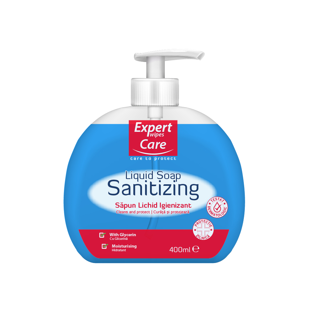 Sapun lichid igienizant Sanitizing, 400ml, Expert Wipes