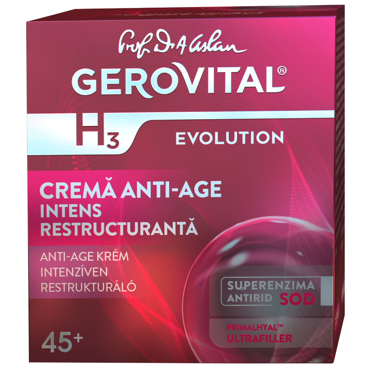 Crema antiage intens restructuranta de noapte H3 Evolution, 50ml, Gerovital