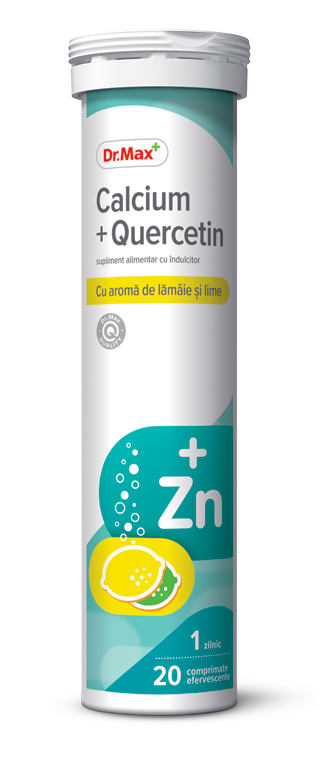 Dr. Max Calcium + Quercetin, 20 comprimate efervescente