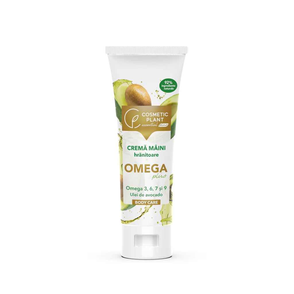 Crema de maini hanitoare Omega Plus, 75ml, Cosmetic Plant
