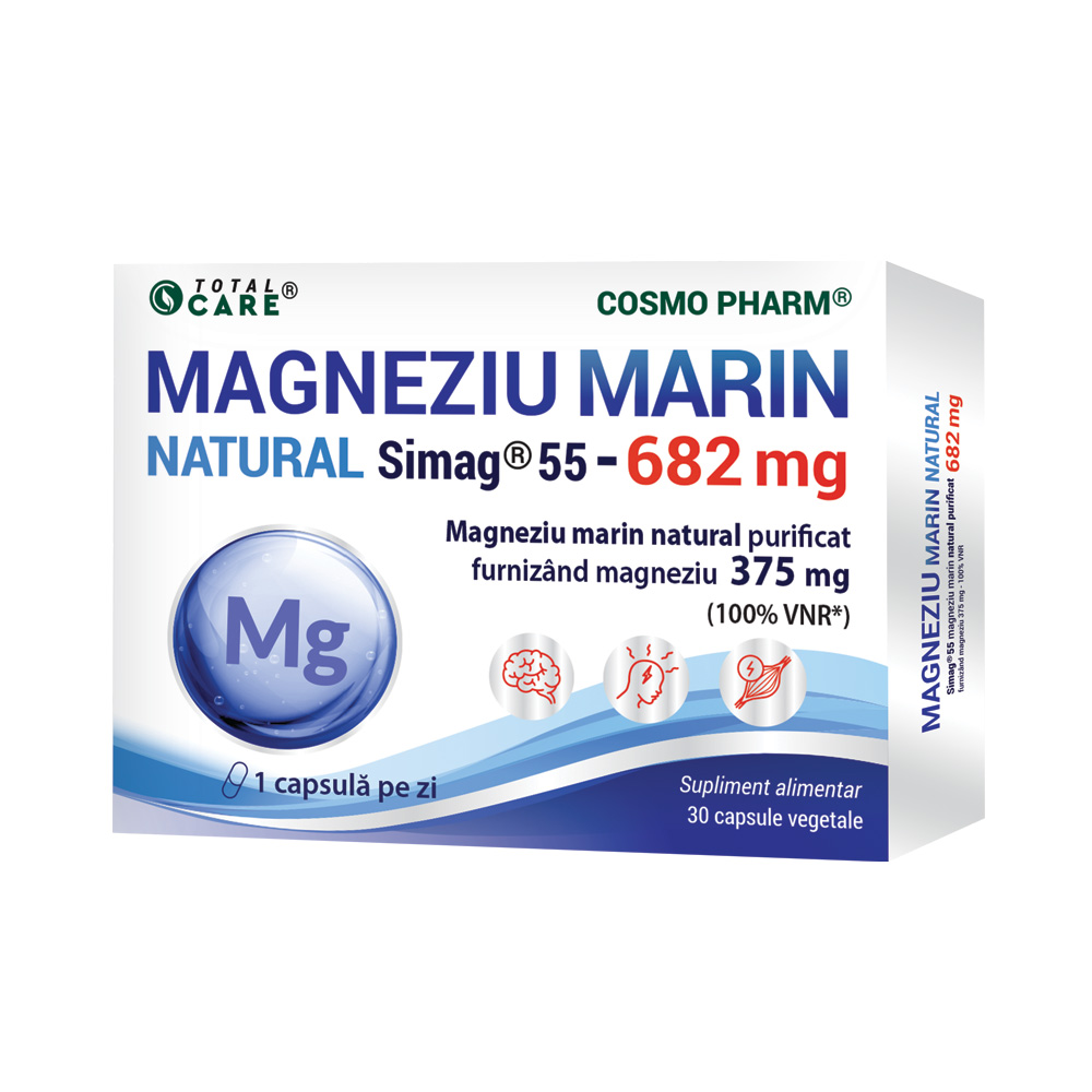 Magneziu Marin 682mg, 30 capsule, Cosmopharm