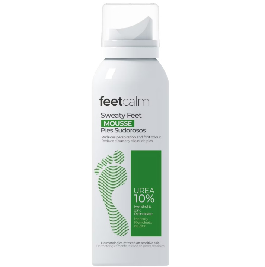 Spuma pentru picioare antiperspiranta 10% uree, 125ml, Feet Calm