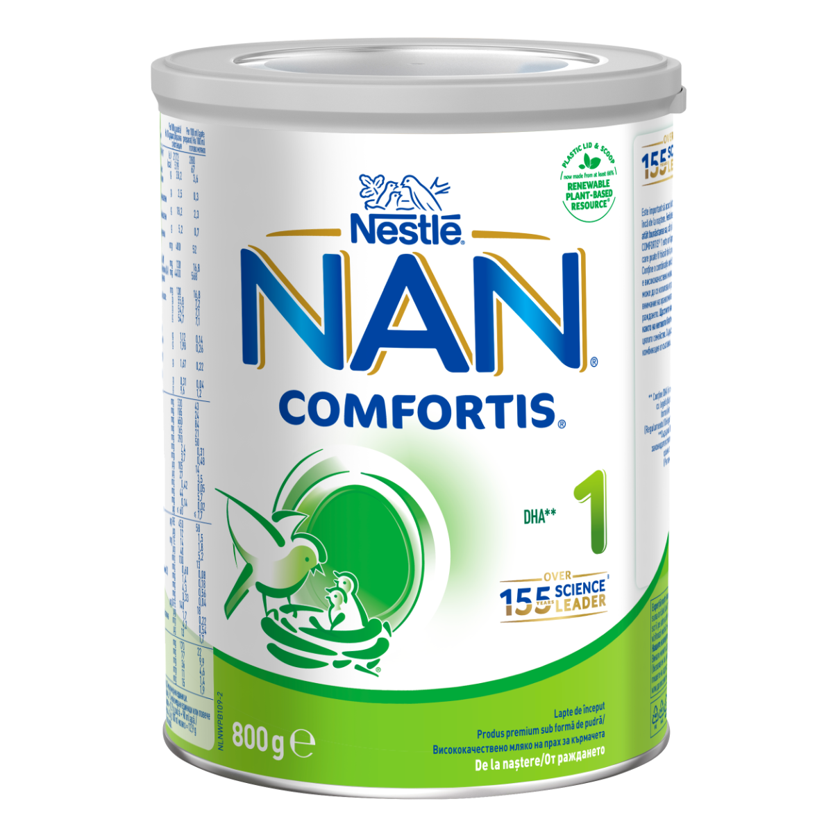 Lapte praf Nan 1 Comfortis +0 luni, 800g, Nestle