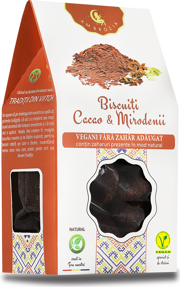 Biscuiti cacao si mirodenii, 130g, Ambrozia