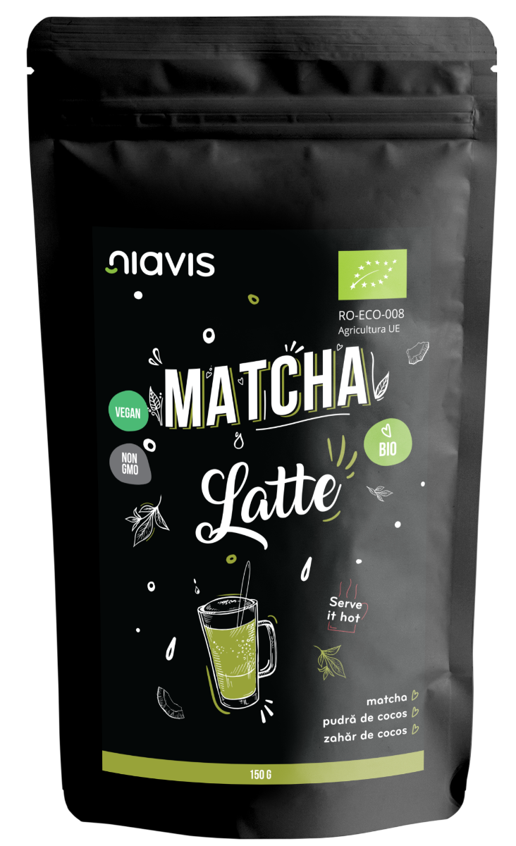 Pulbere ecologica Matcha Latte, 150g, Niavis