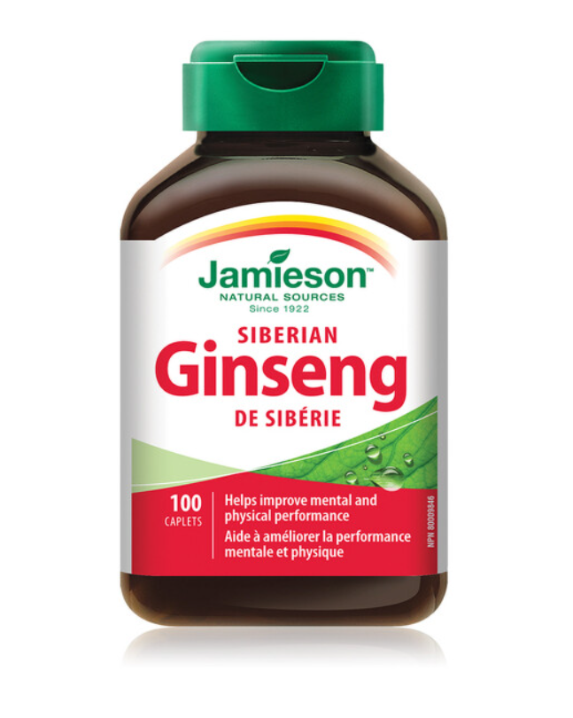 Ginseng Siberian, 100 tablete, Jamieson