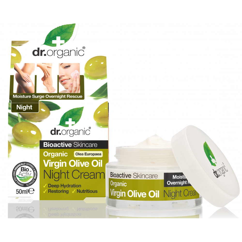 Dr.Organic Olive Oil Crema de noapte, 50ml