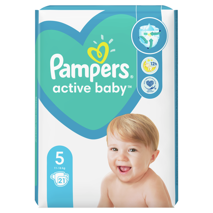 PAMPERS ACTIVE BABY 11-16KG 21 BUCATI MARIMEA 5