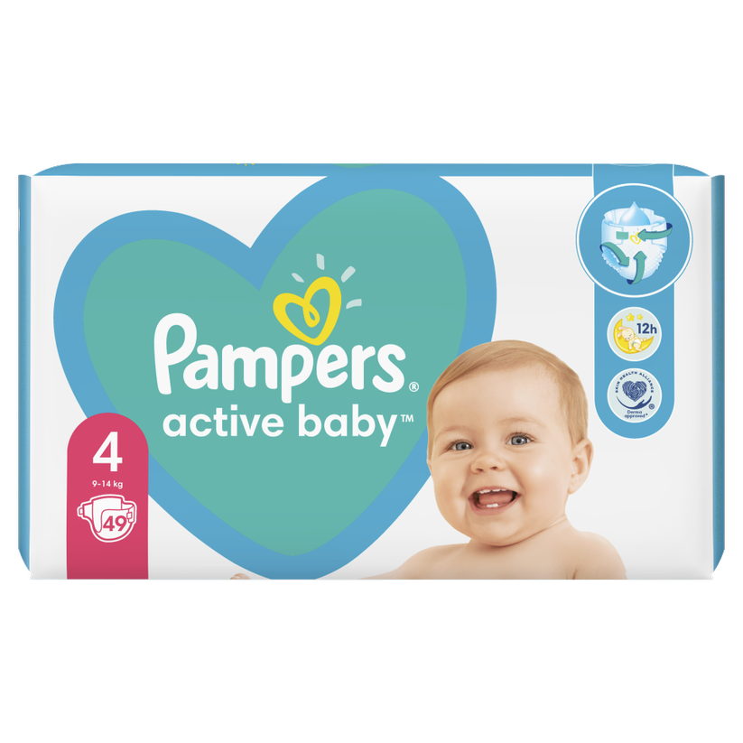 PAMPERS ACTIVE BABY 9-14KG 49 BUCATI MARIMEA 4