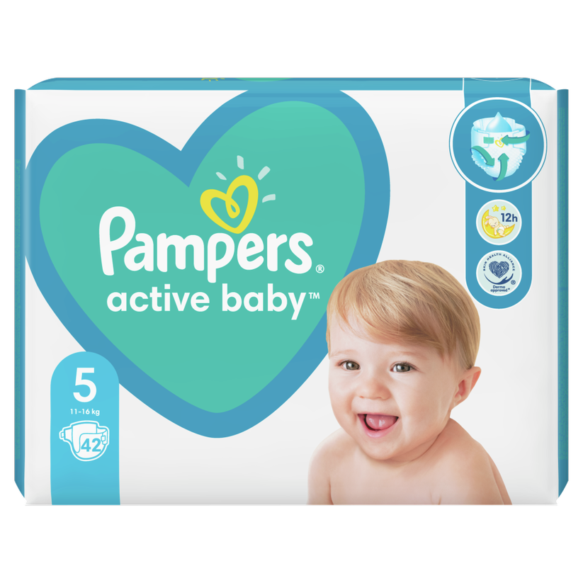 PAMPERS ACTIVE BABY 11-16KG 42 BUCATI MARIMEA 5