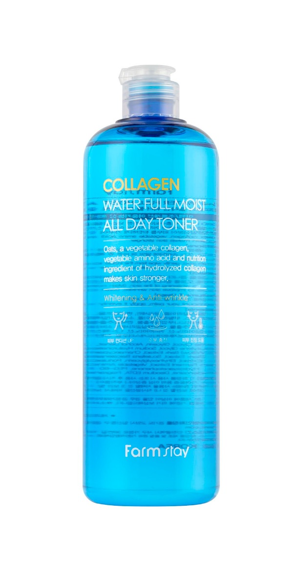 Toner hidratant cu colagen marin Collagen, 500ml, Farmstay