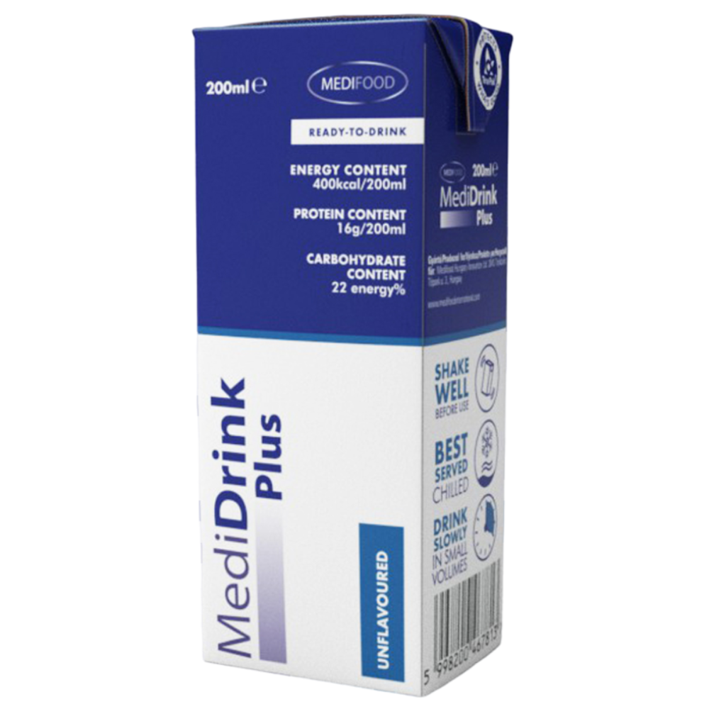 Supliment nutritiv fara aroma Medidrink Plus, 200ml, Medifood