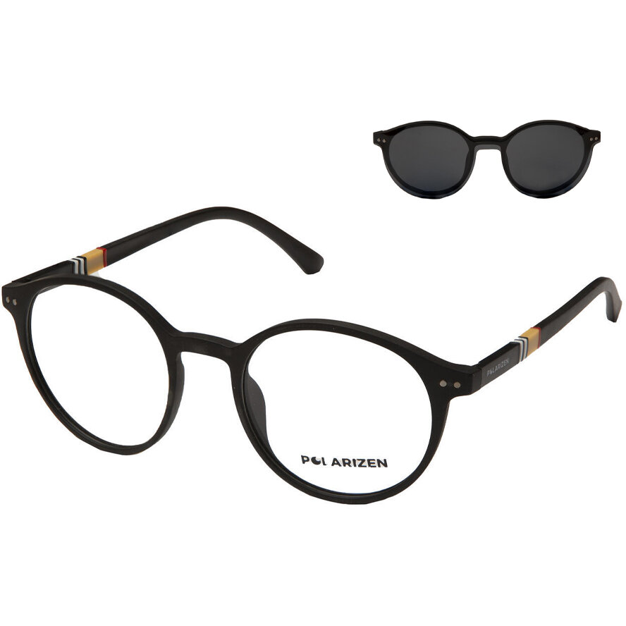 Rame ochelari de vedere unisex Polarizen CLIP-ON MFD03-12 C.01B