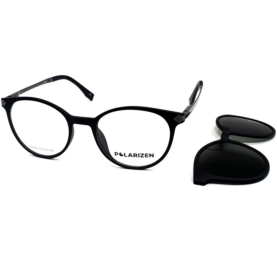 Rame ochelari de vedere unisex Polarizen CLIP-ON T6206 C09