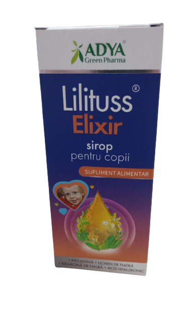 Sirop pentru Elixir Lilituss copii, 180ml, Adya Green Pharma