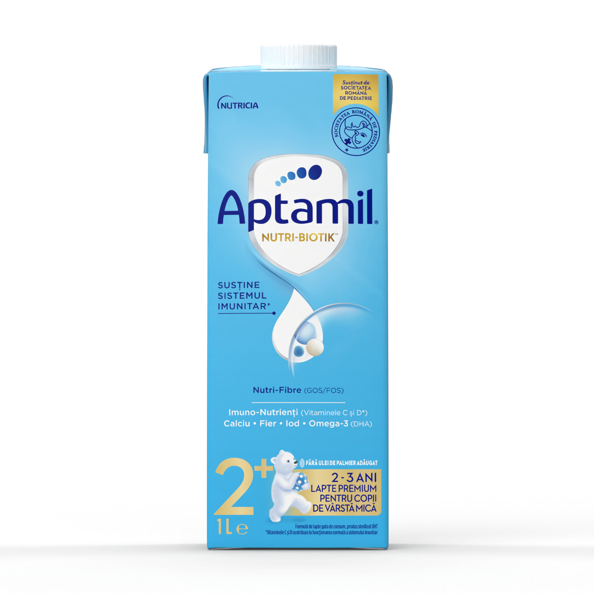 Lapte premium pentru copii de varsta mica 2-3 ani NUTRI-BIOTIK™️ 2+, 1l, Aptamil
