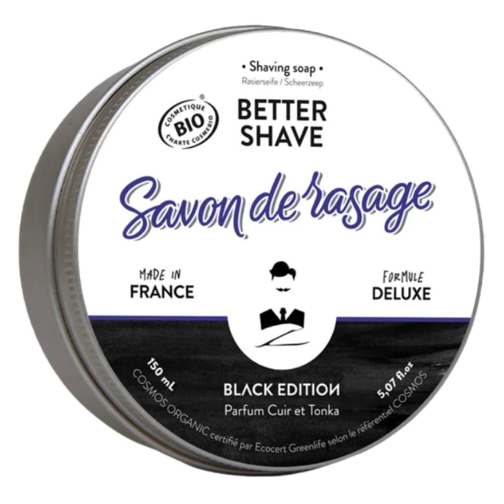 Sapun pentru barbierit Black Edition, 150ml, Monsieur Barbier
