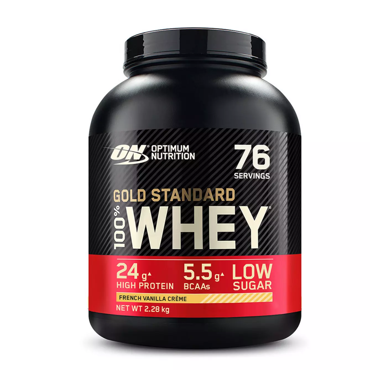 Proteine din zer 100% Whey Gold Standard aroma french vanilla creme, 2.28kg, Optimum Nutrition