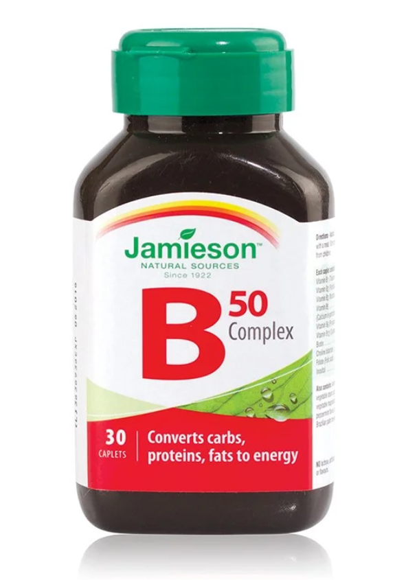 B Complex 50mg, 30 comprimate, Jamieson