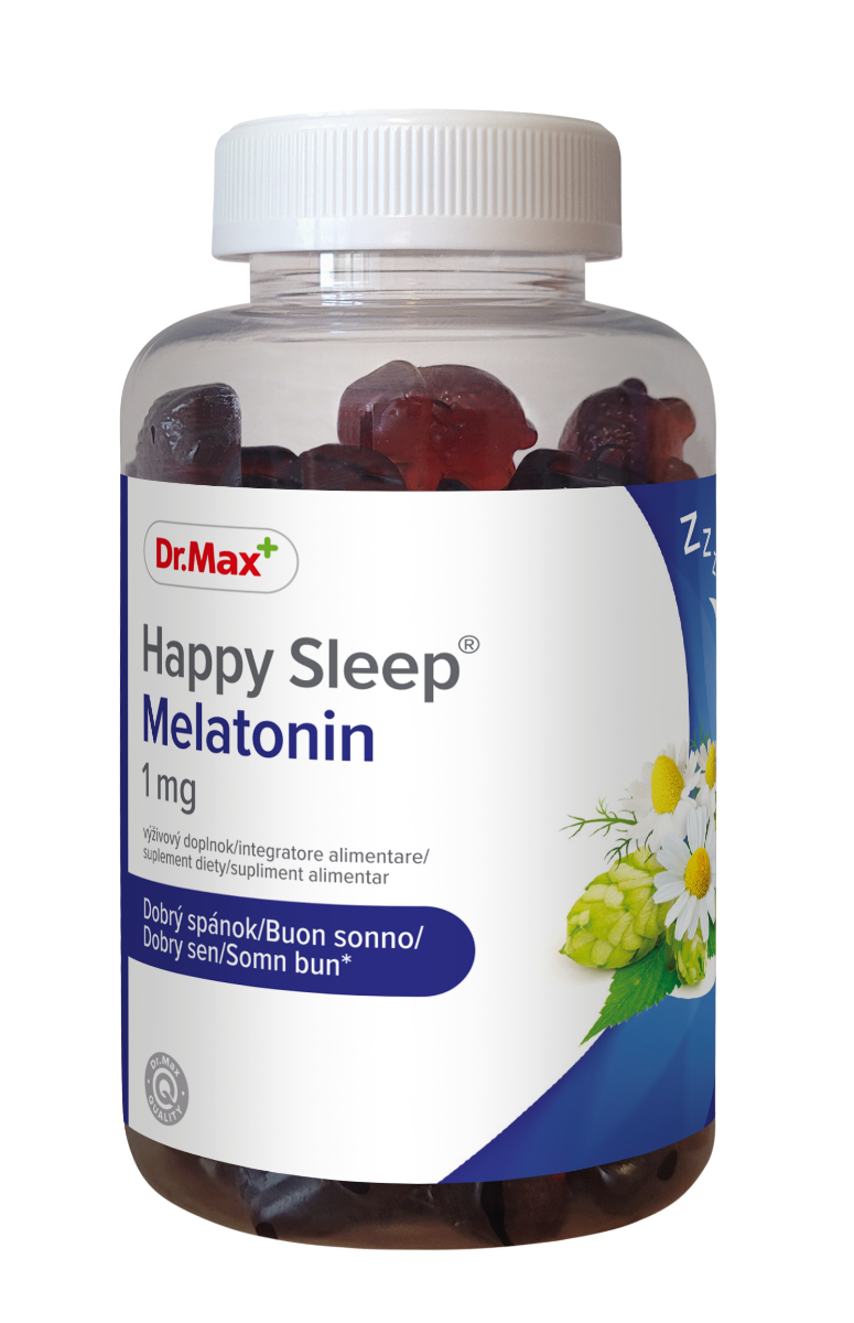 Dr. Max Happy Sleep Melatonin 1mg, 60 jeleuri