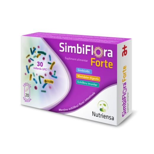 SimbiFlora Forte, 20 capsule, Antibiotice
