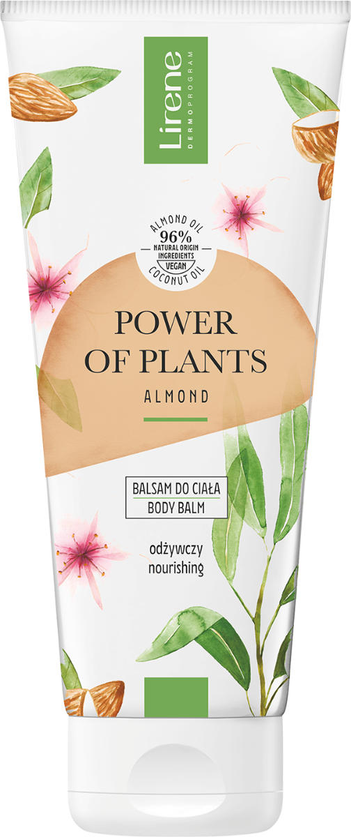 Balsam corporal hranitor cu extract de migdale Migdale Power of Plants, 200ml, Lirene