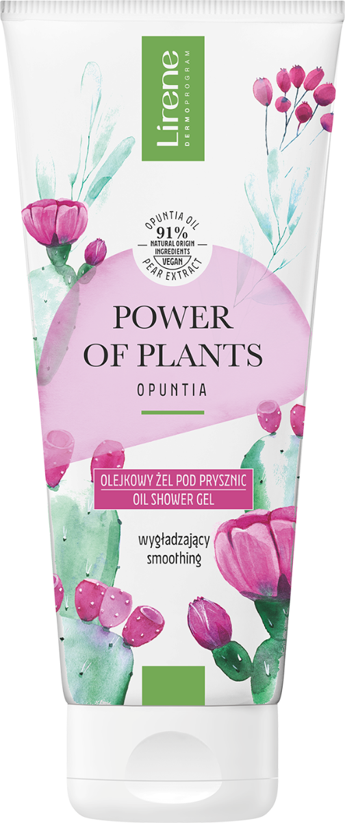 Gel de dus netezitor cu extract de opuntia Power of Plants, 200ml, Lirene