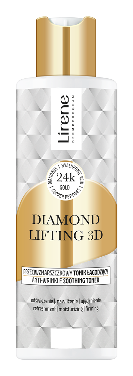 Toner anti-rid calmant Diamond Lifting 3D, 200ml, Lirene