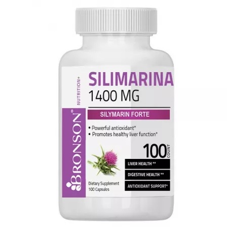 Silimarina Milk Thistle 1400mg, 100 capsule, Bronson Laboratories