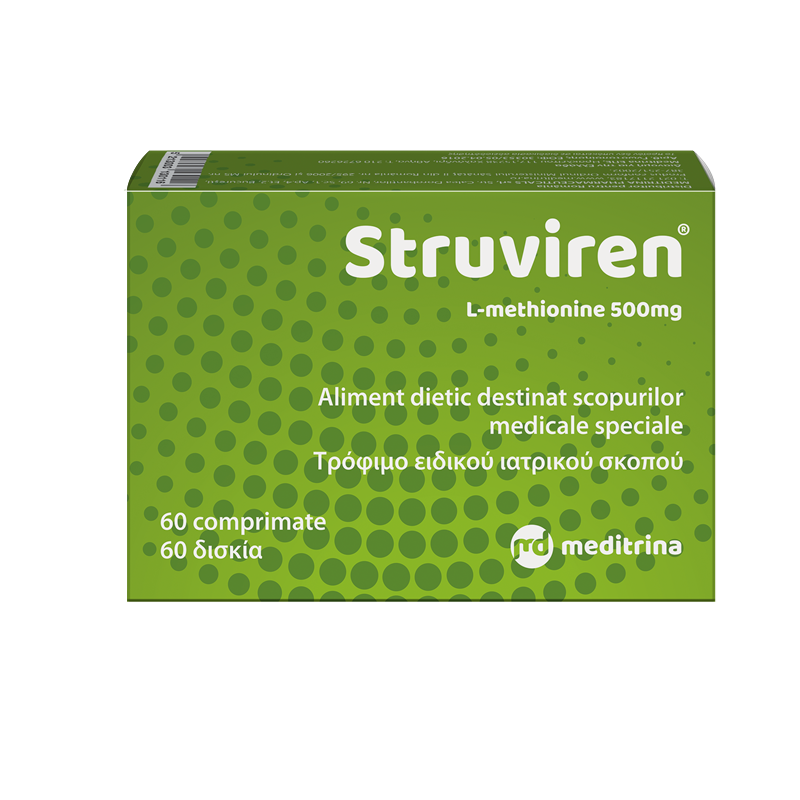 Struviren 500 mg, 60 comprimate, Meditrina Pharmaceuticals