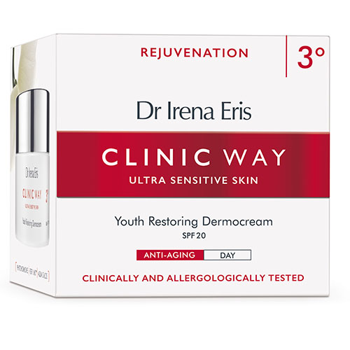 Crema de zi anti-aging netezire SPF20 Clinic Way 3°, 50ml, Dr. Irena Eris