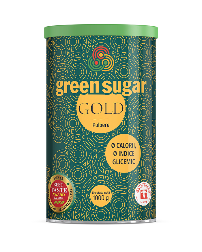 Green Sugar Gold pulbere, 1000g, Laboratoarele Remedia