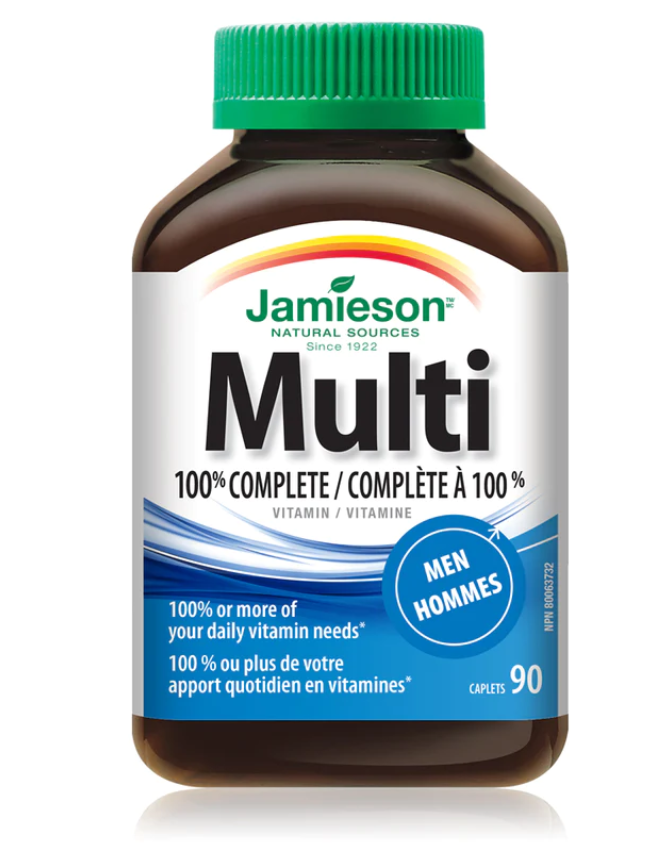 Multivitamine pentru barbati 100% Complet, 90 comprimate, Jamieson