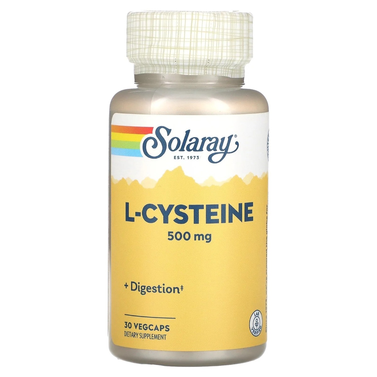 Solaray L-Cysteine 500mg, 30 capsule vegetale, Secom
