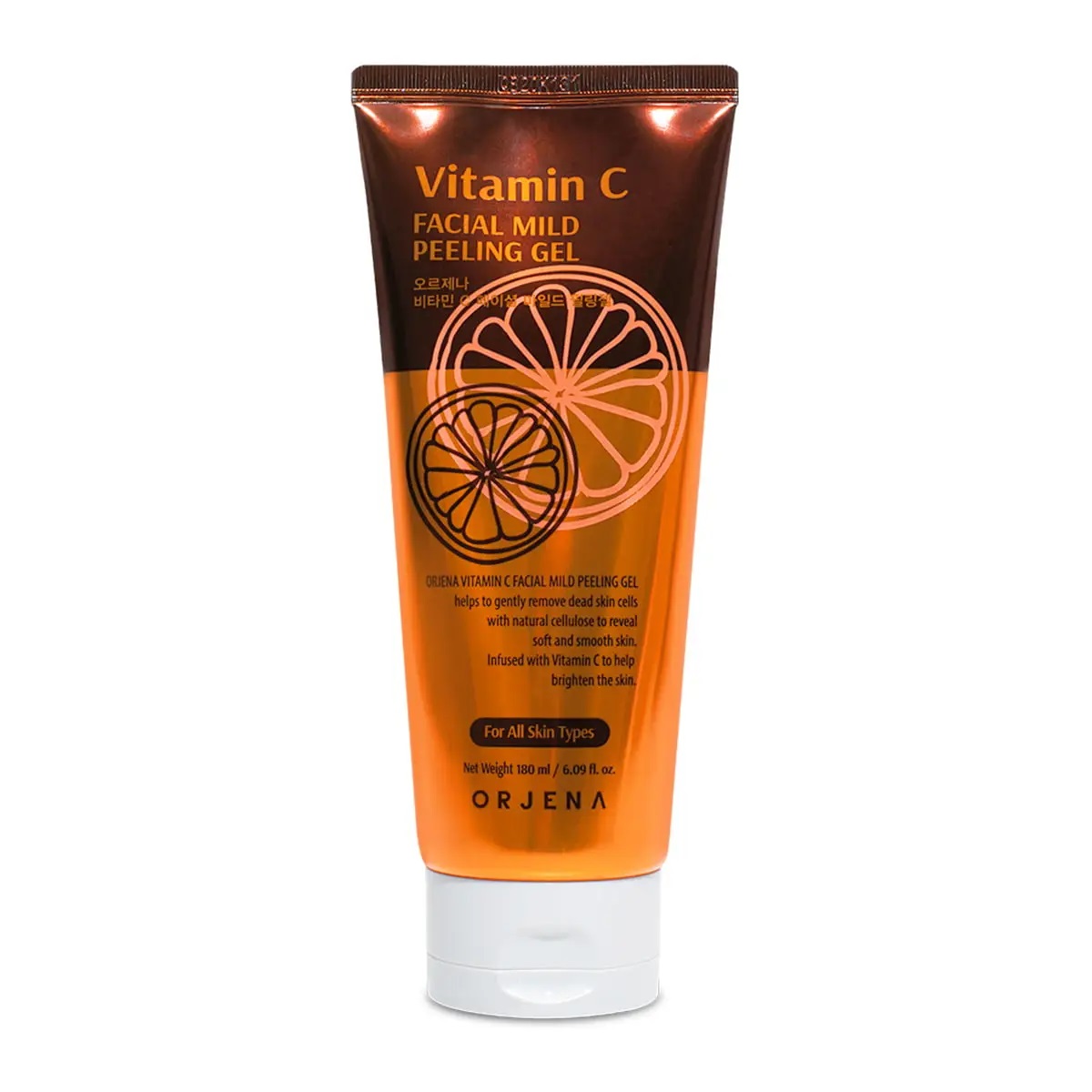 Gel exfoliant pentru ten Vitamin C Facial Mild Peeling, 180ml, Orjena