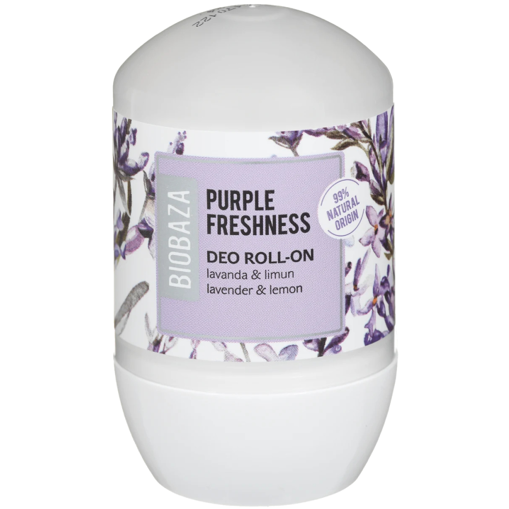 Deodorant natural pentru femei pe baza de piatra de alaun Purple Freshness, 50ml, Biobaza