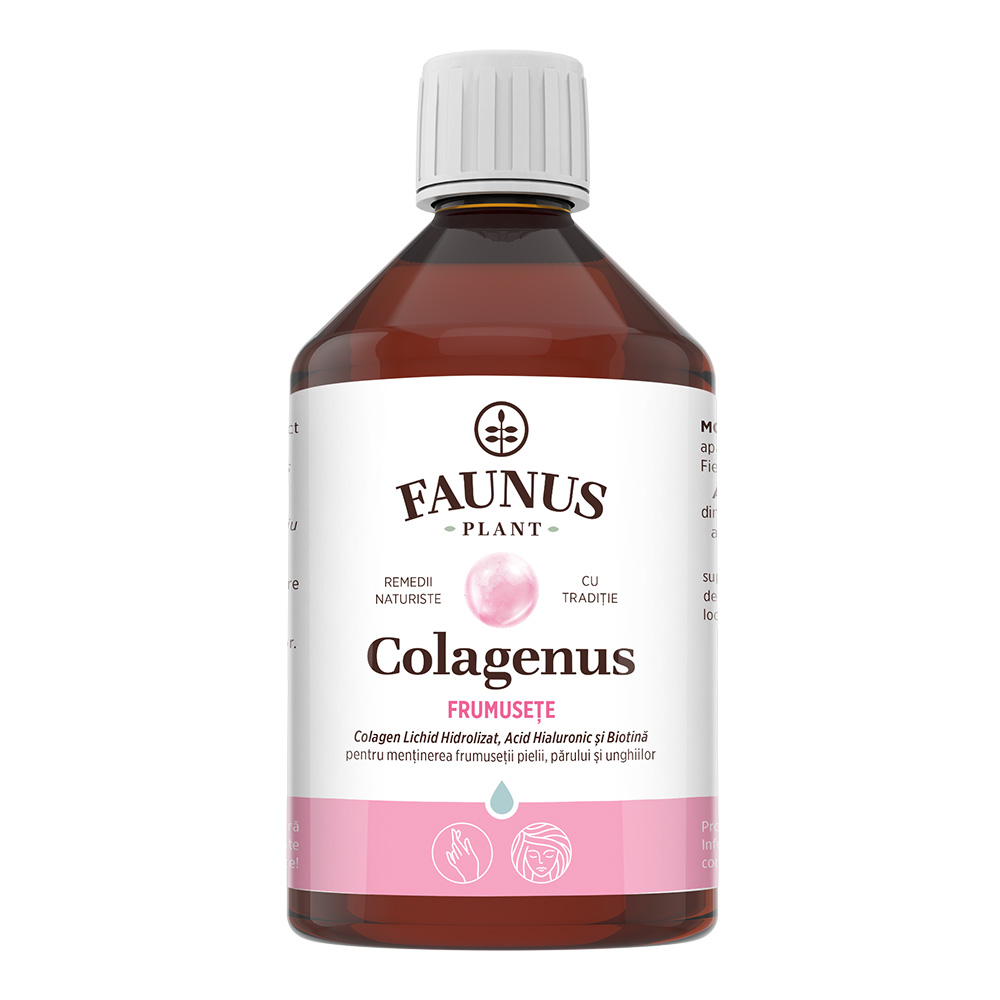 Colagen lichid pentru piele unghii si par Colagenus Frumusete, 500ml, Faunus Plant