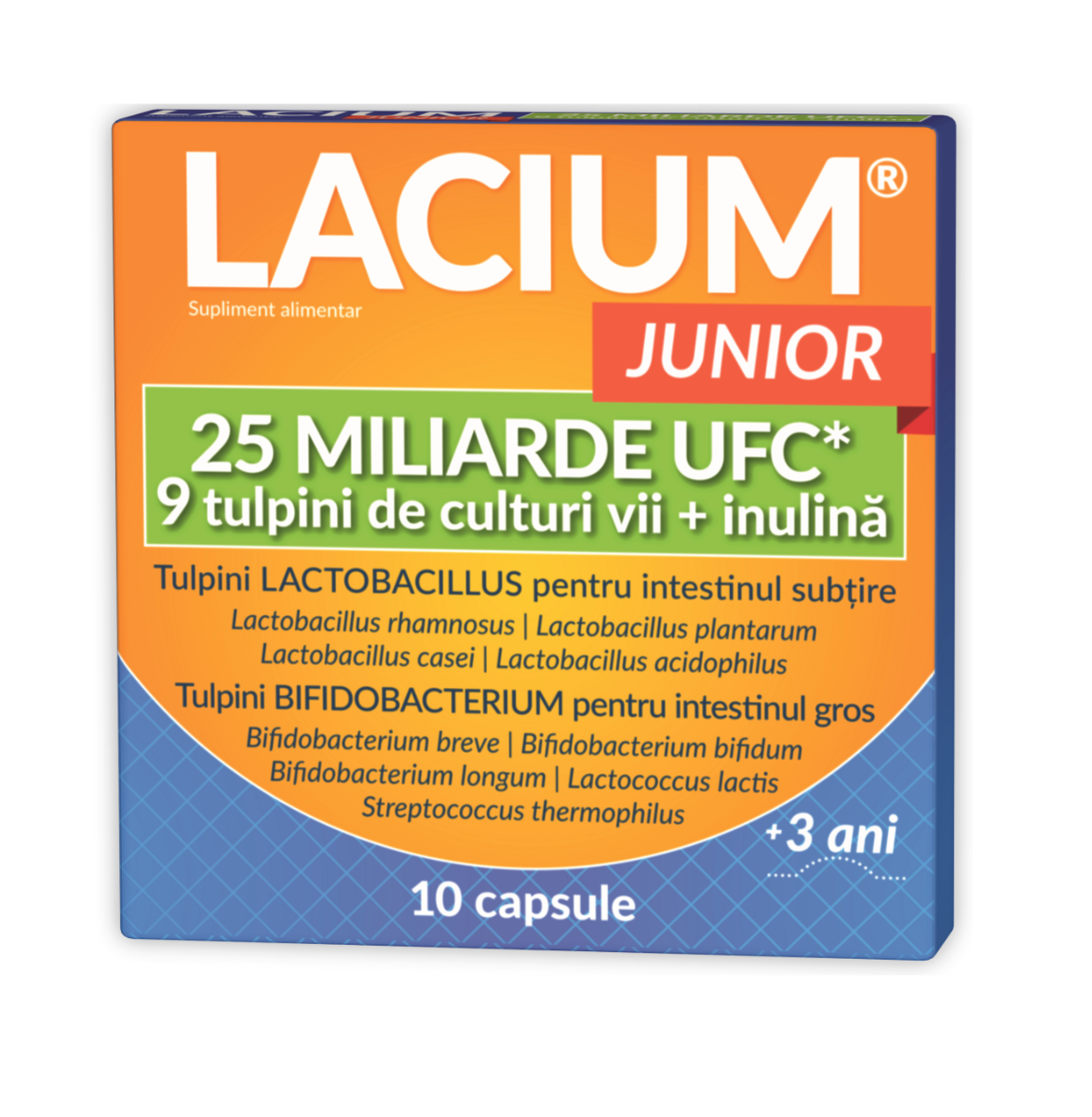 Lacium Junior 25 miliarde UFC, 10 capsule, Zdrovit