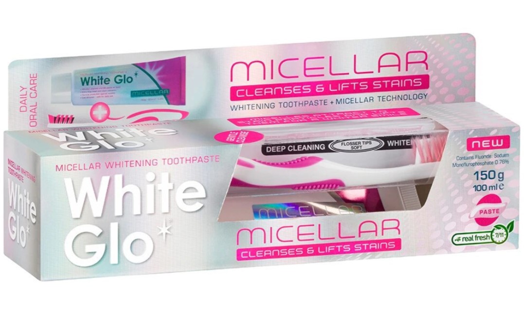 Pasta de dinti cu periuta Micellar, 100ml, White Glo