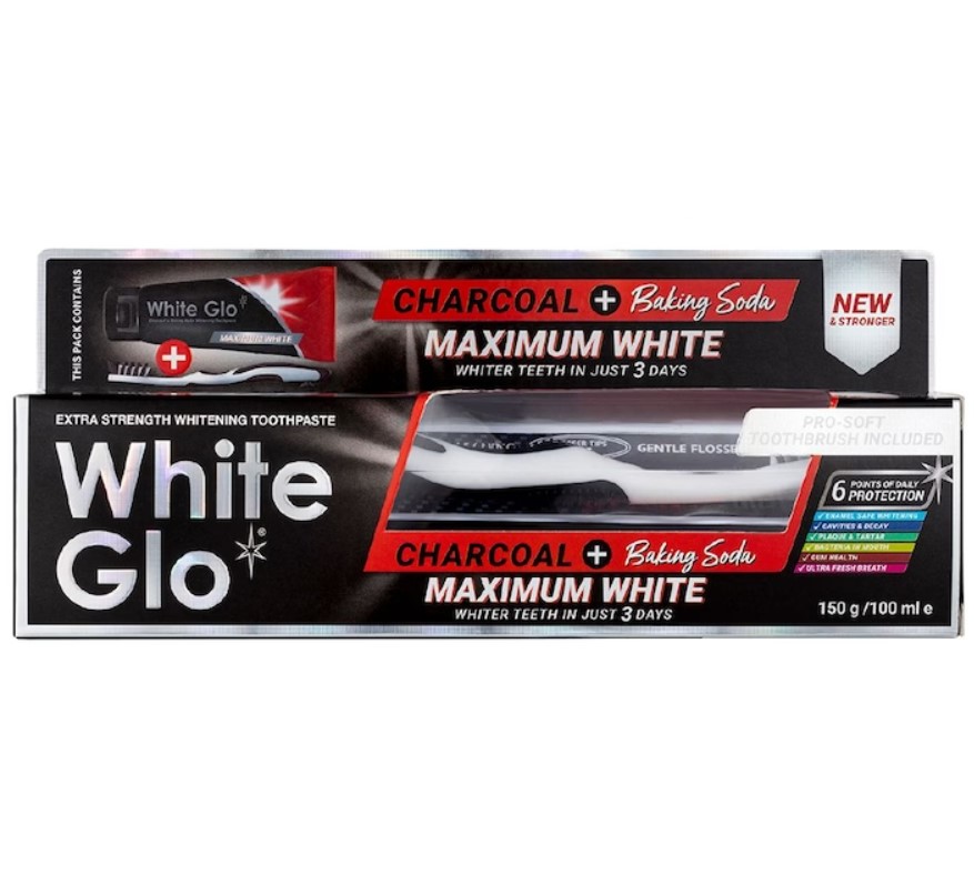 Pasta de dinti cu periuta Maximum White, 100ml, White Glo
