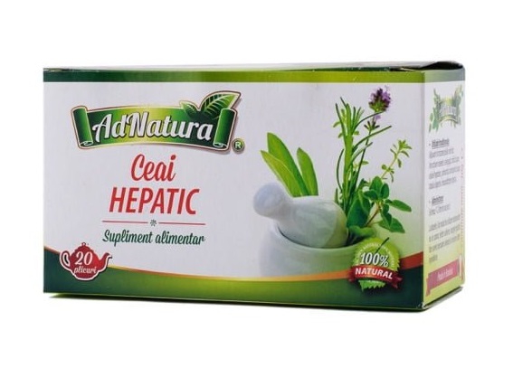 Ceai hepatic, 20 plicuri, AdNatura